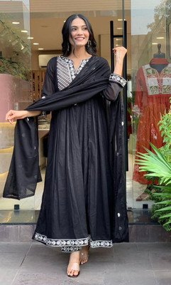 Abidacreation Women Kurti Pant Dupatta Set