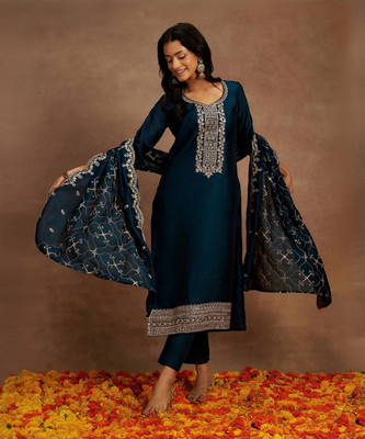 LIBAS Women Kurta Pant Dupatta Set