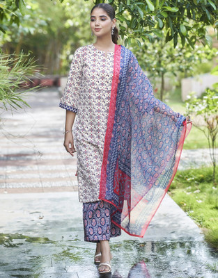 Skylee Women Kurta Pant Dupatta Set