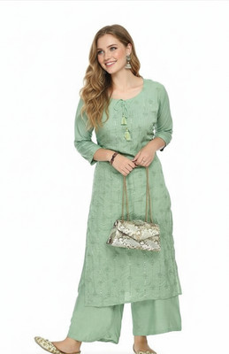 Elegant Creation Women Kurta Palazzo Set