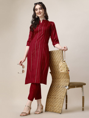 SILVER RABBIT Women Kurti Pant Set