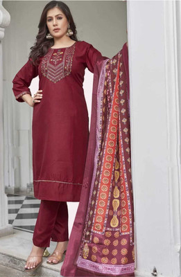 Muskan Collection Floral Print Kurta, Patiala & Dupatta Set