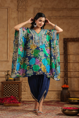 aaraas Women Kaftan Pant Set