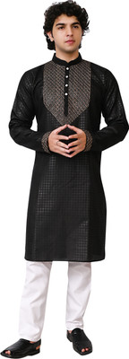 Qtsy Men Kurta Pyjama Set