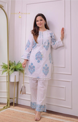 HBJ FASHION Embroidered Kurta, Trouser/Pant & Dupatta Set