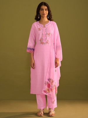 Indo Era Women Kurta Pant Dupatta Set