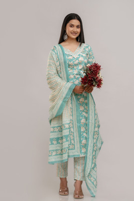 ANNU PARIDHAN Women Kurti Pant Dupatta Set