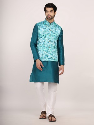 Sadree Men Kurta Pyjama Ethnic Jacket Set