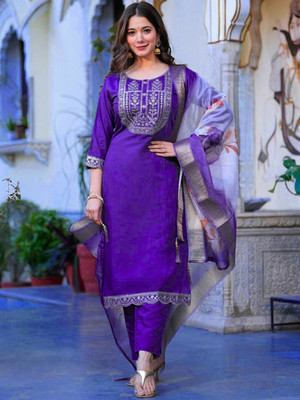 REPIBON Women Kurta Salwar Dupatta Set