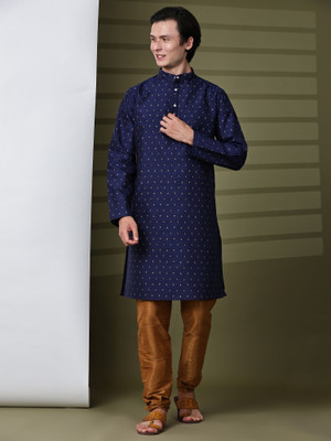 SKAVIJ Men Kurta Pyjama Set