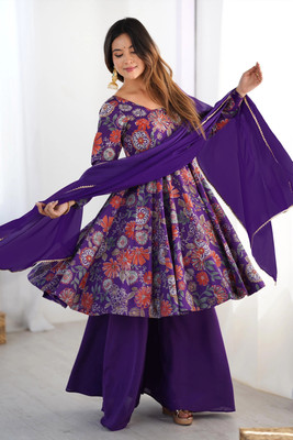 Moda Rapido Women Kurta Palazzo Dupatta Set