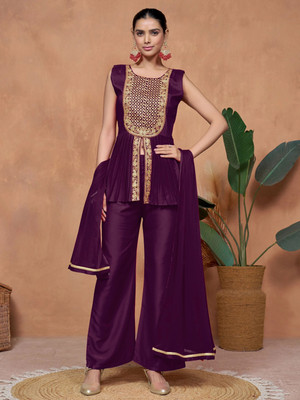 Youthnic Women Kurta Palazzo Dupatta Set