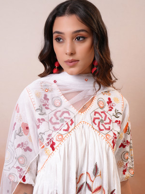 Vishudh Women Kurta Sharara Attached Dupatta Set