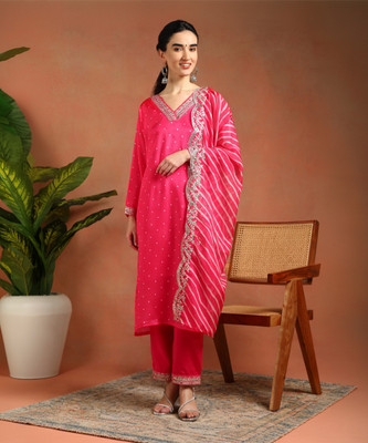 DISHWA FASHION Women Kurta Pant Dupatta Set