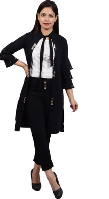 PERFECTPIVOT Women Ethnic Top Pant Ethnic Jacket Set
