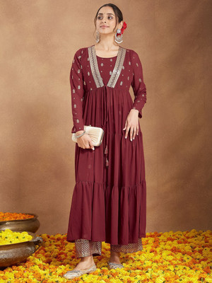 Janasya Women Kurta Pant Set