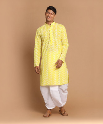 VASTRAMAY Men Kurta Dhoti Set