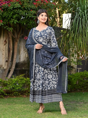 PUKHYA Women Kurta Dupatta Set