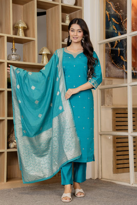 Meeranshi Women Kurti Pant Dupatta Set