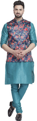 B BEN Men Kurta Pyjama Ethnic Jacket Set