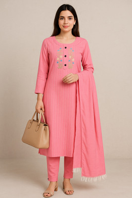 R N Enterprises Women Kurta Pant Dupatta Set