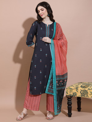 Vishudh Women Kurta Palazzo Dupatta Set