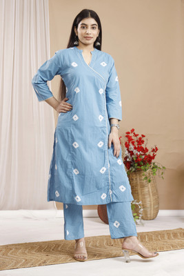 KRIFA Women Kurti Palazzo Set