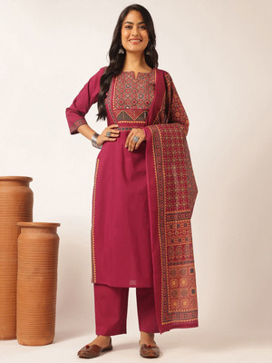 VBUYZ Women Kurta Pant Dupatta Set