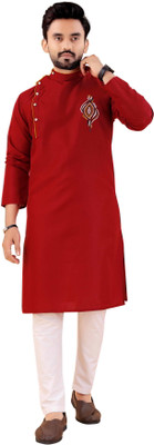 KC KUNJ CREATION Men Kurta Pyjama Set
