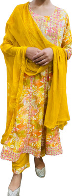 Looknbook Fashion Women Ethnic Top Pant Dupatta Set