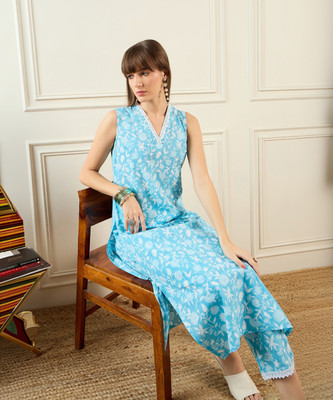 Indo Era Women Kurti Pant Set