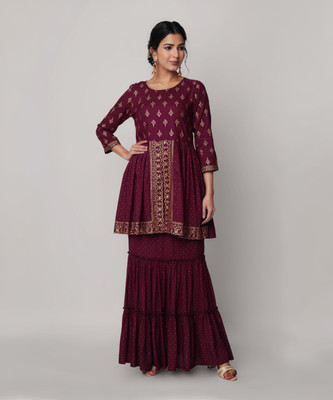 God Bless Women Kurta Skirt Set