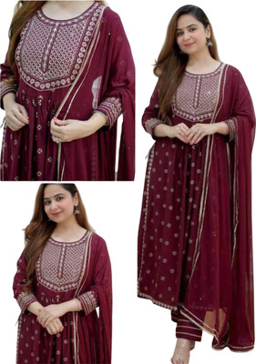 DIA TRENDS Women Kurta Pant Dupatta Set