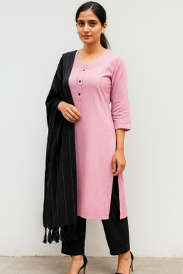 ZR Clothes Solid Kurta, Trouser/Pant & Dupatta Set