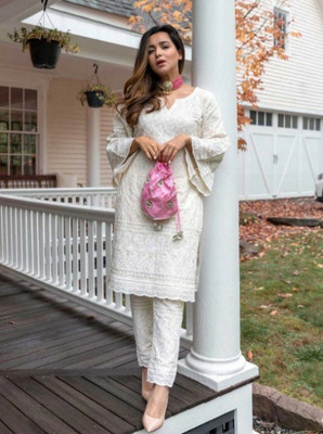 JKVVS Women Kurti Pant Set