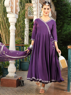 KIMAYRA Women Kurta Palazzo Dupatta Set