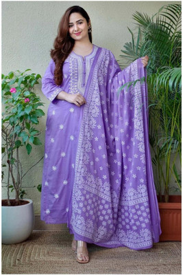 ZAYYIN Embroidered Kurta, Trouser/Pant & Dupatta Set