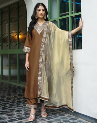Skylee Women Kurta Pant Dupatta Set