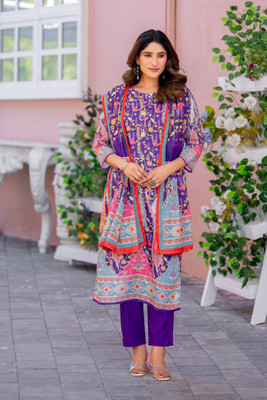 MISHNEE FASHION Women Kurti Pant Dupatta Set