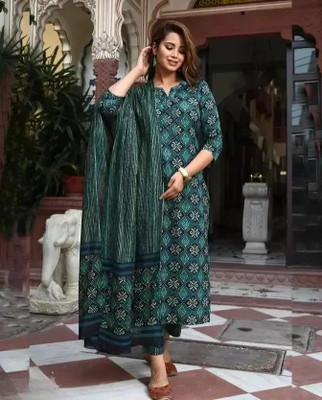 SHREE HARIJI TEXTILE Women Kurti Pant Attached Dupatta Set
