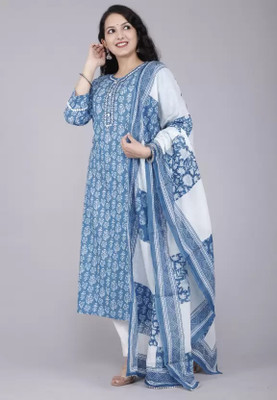 Parth Fab Women Kurta Pant Dupatta Set