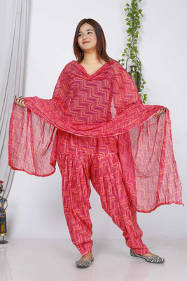 HANVIK TRADERS Women Patiala Dupatta Set