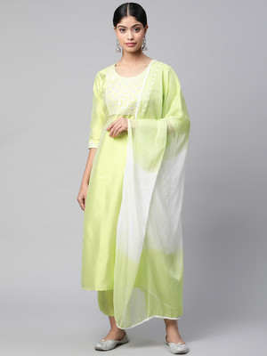 v tradition Women Kurta Pant Dupatta Set