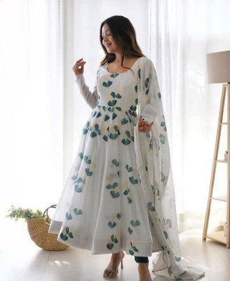 HouseOfCommon Women Ethnic Top Dupatta Set
