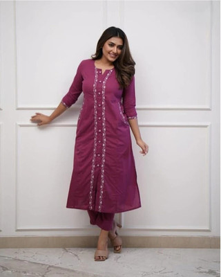 Pink World Women Kurti Pant Set