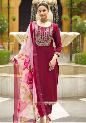 Sai Creation Women Kurti Pant Dupatta Set