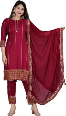 HouseOfCommon Women Kurti Pant Dupatta Set