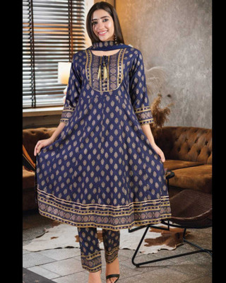 QUEENSFAB Women Kurta Pant Dupatta Set