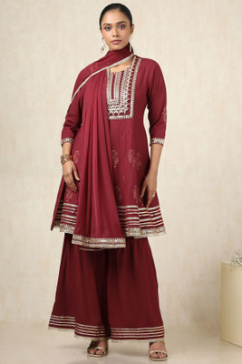 soch Women Kurta Sharara Dupatta Set