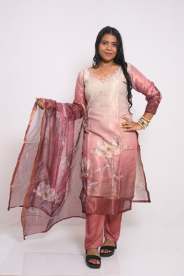 nachinda Women Kurta Pant Dupatta Set